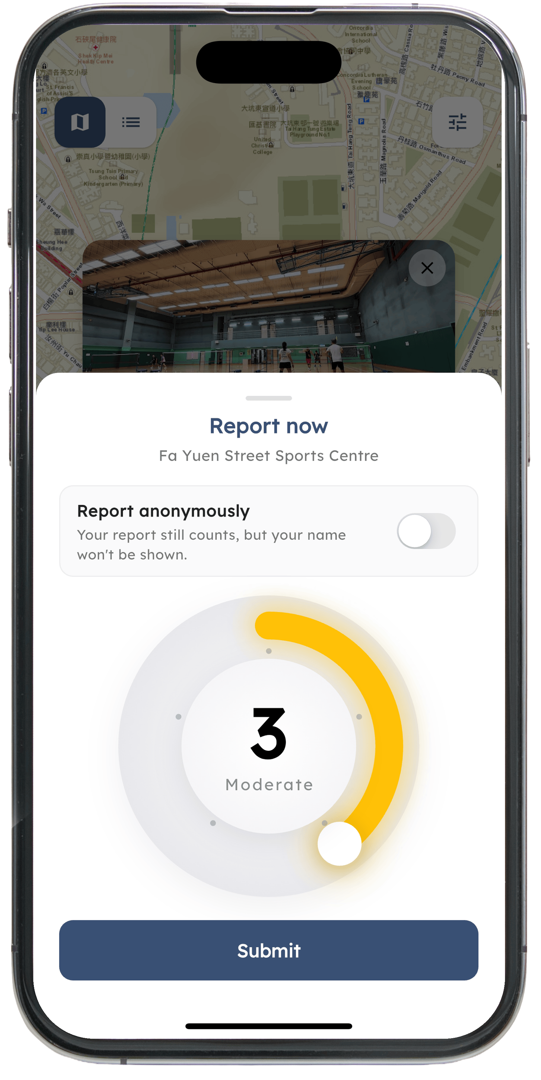 Report Crowd Levels, Save the Next Gym Bro功能截圖 1